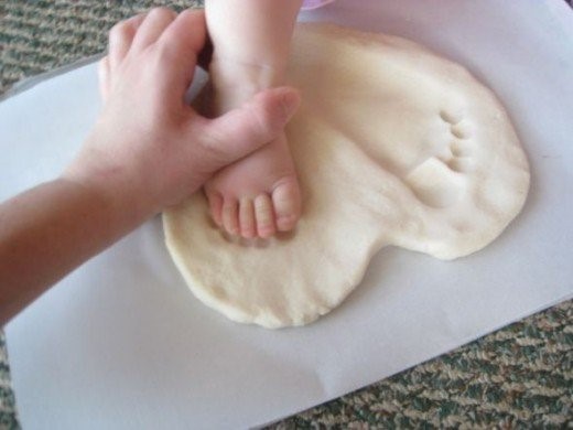 Best Griha Pravesh Gift - Salt Dough Footprint Stepping Stone