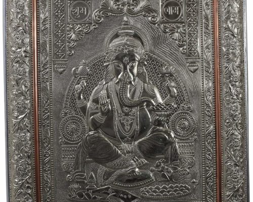 Ganesh Silver Photo frame - Griha Pravesh Gift Idea