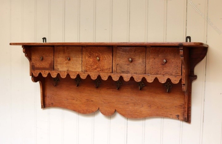 House Warming Gift Ideas- Antique Wooden Wall Shelf