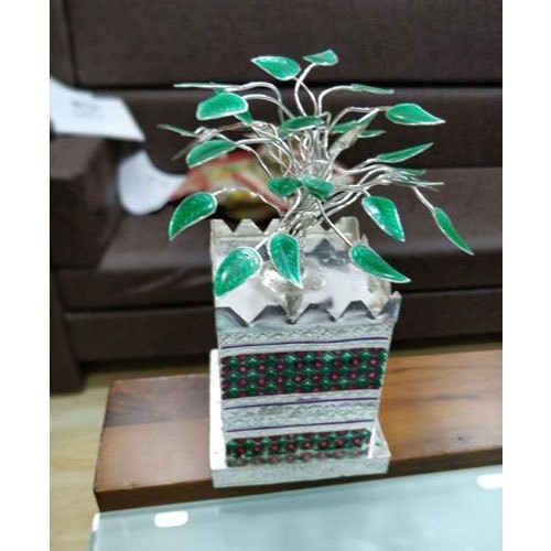 Silver Tulsi Plant - Griha Pravesh Gift